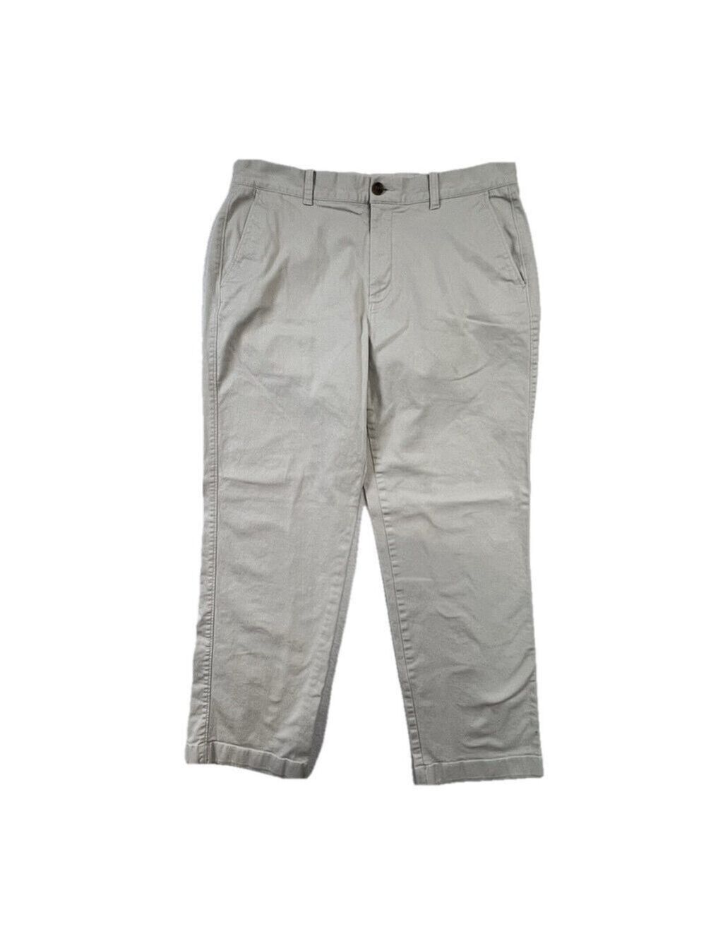 J. Crew Stretch Chino Pants Mens 34x30 Beige Athletic Fit Flex